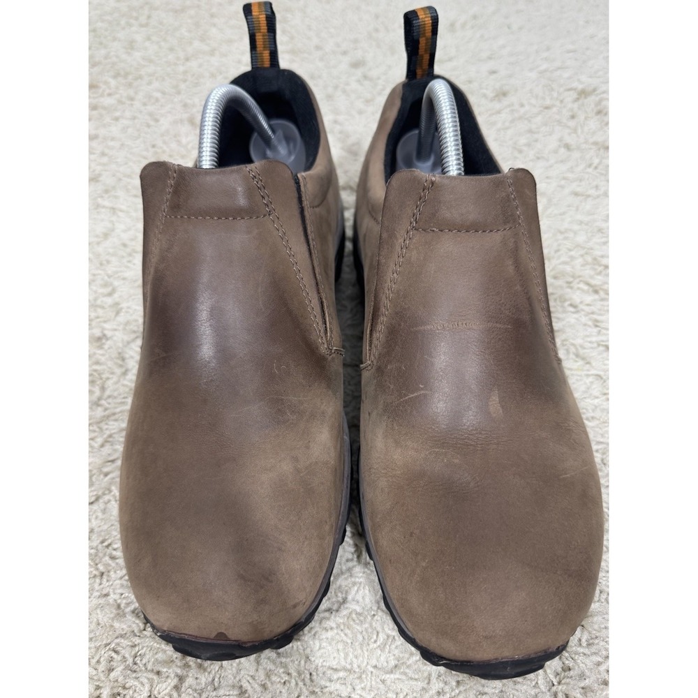 Merrell Jungle Moc Nubuck Brown Waterproof Slip-On Shoes Men's Size 10 Outdoors